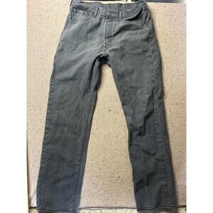 Levi's 501 Jeans Men's 34x34 Dark Gray Button Fly